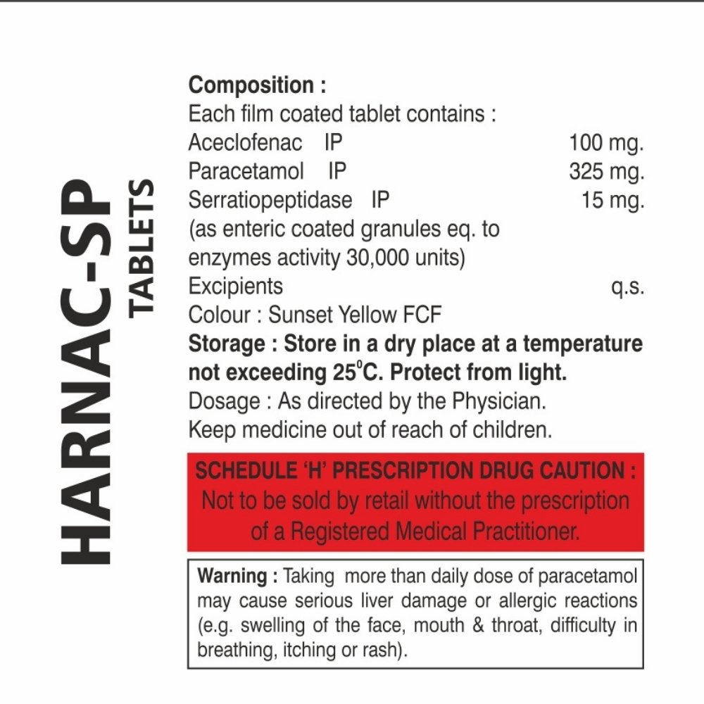 Harnac-SP Tablets 10x10 Alu-Alu 1